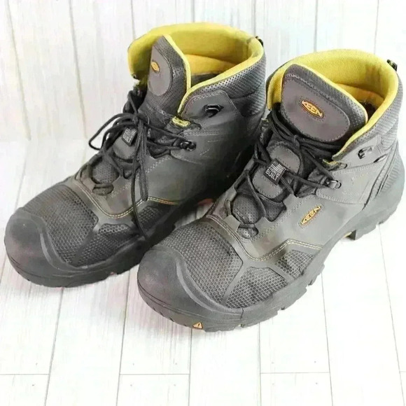 KEEN Utility Size 15D Portland Waterproof Carbon Toe Work Boots for Men
